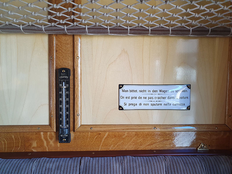 Detailaufnahmen im SBB B 3505