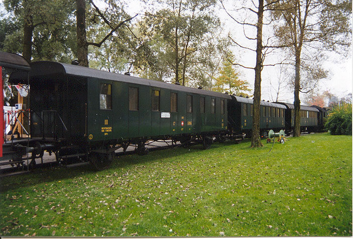 Der Zug beim Verkehrshaus.