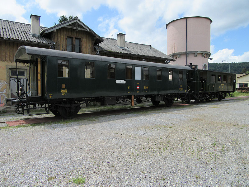 Unterwegs auf einer Sonderfahrt mit dem Dampftriebwagen