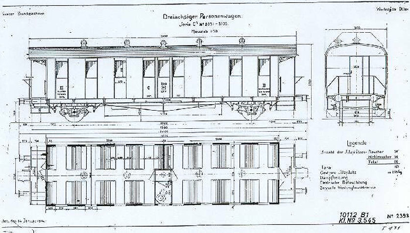 Ab 1942 erfolgte der Umbau zu Zweiachsern
