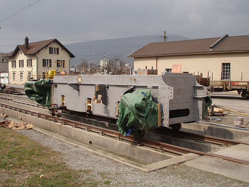 Lokrahmen nach dem Sandstrahlen